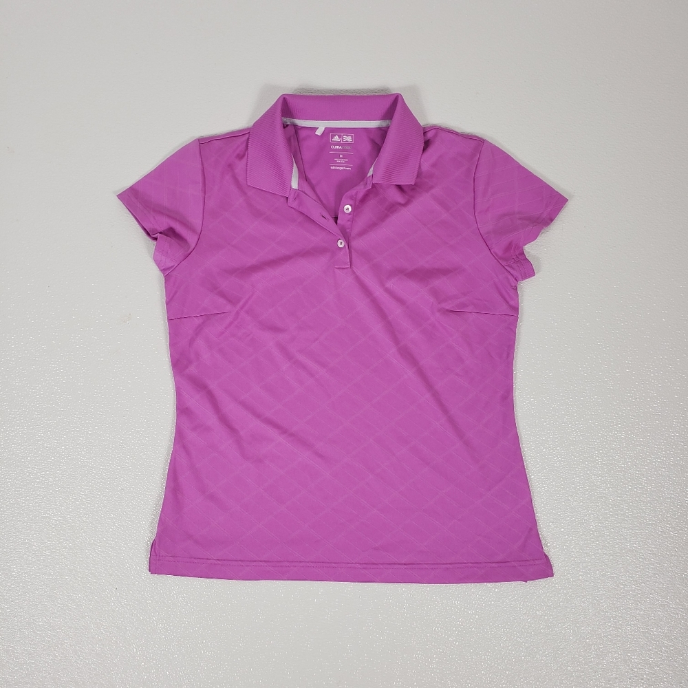 Adidas Lilac Golf Polo Shirt Medium